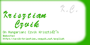 krisztian czvik business card